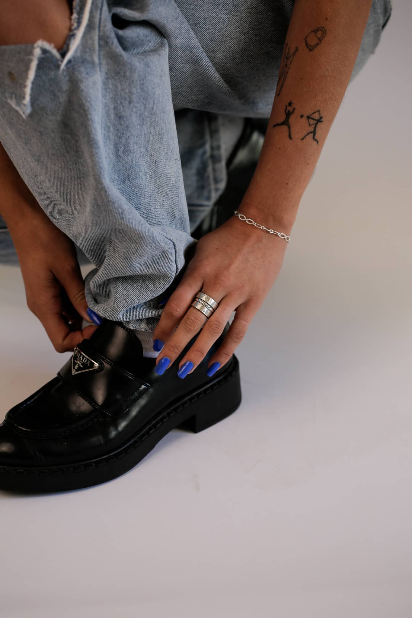 sterling silver wrist chain 2.0.