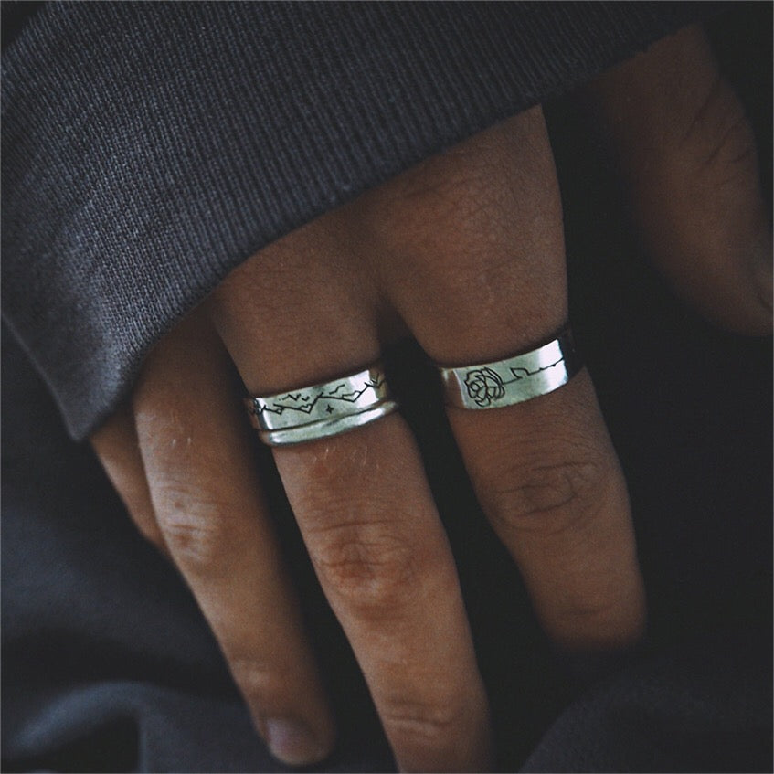 bare stacker ring.