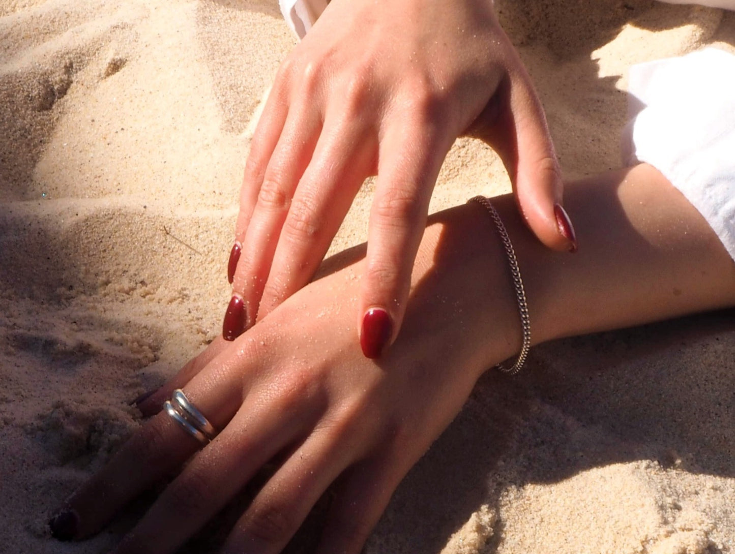 bare stacker ring.