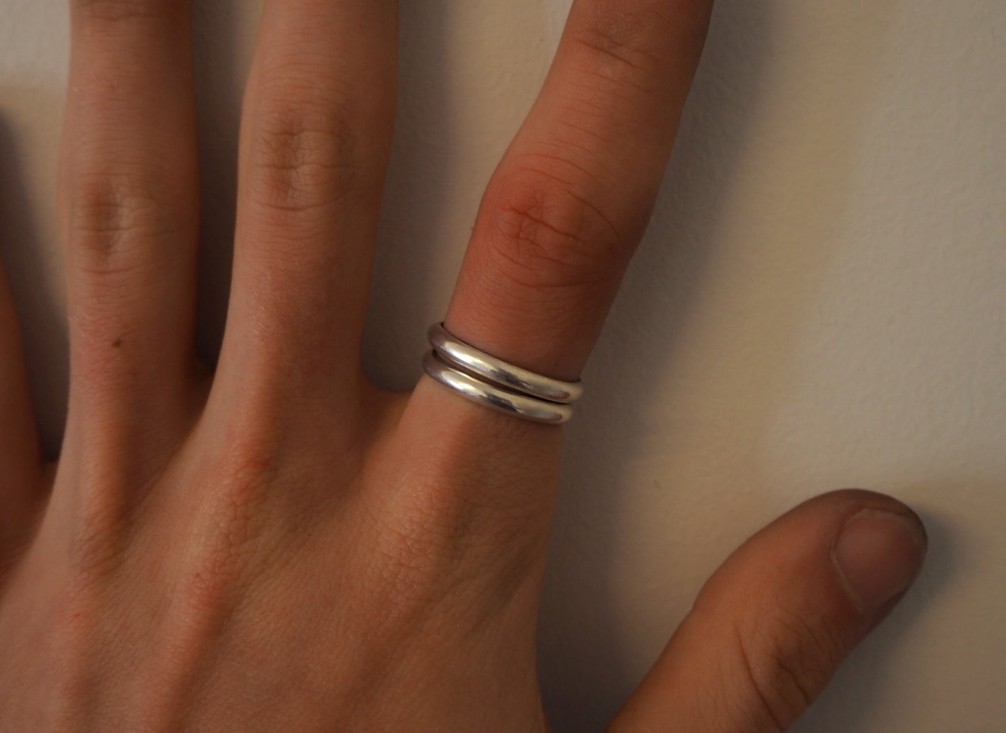 bare stacker ring.