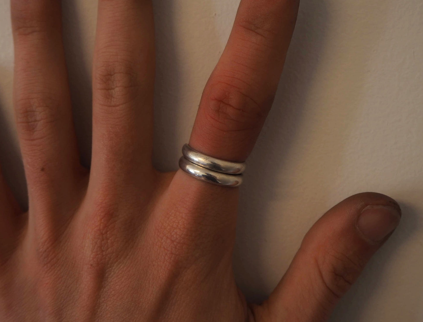 bare stacker ring.