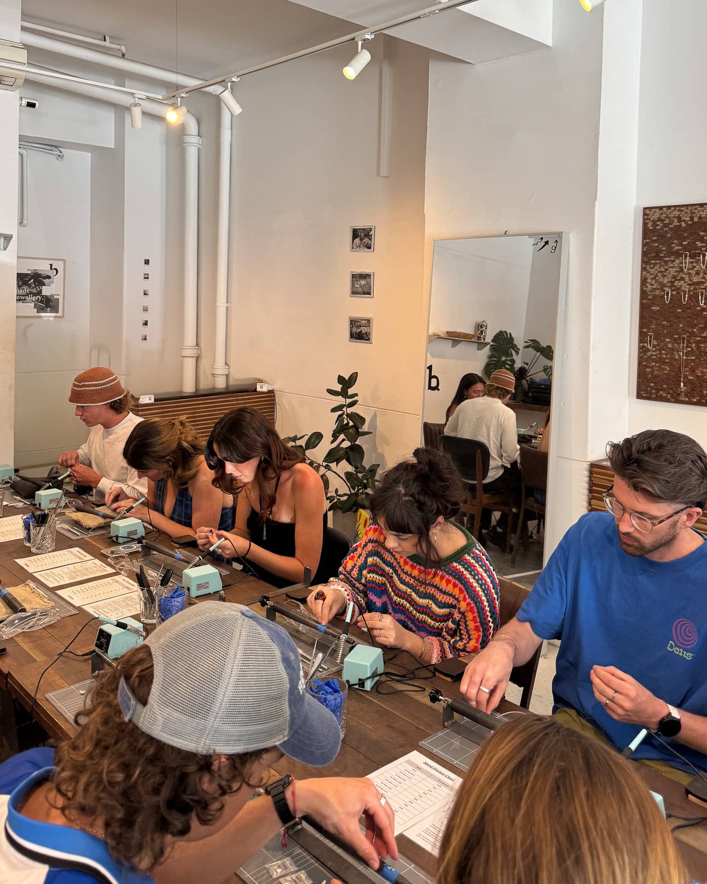 canberra organic ring making class with gemstones (lost wax)