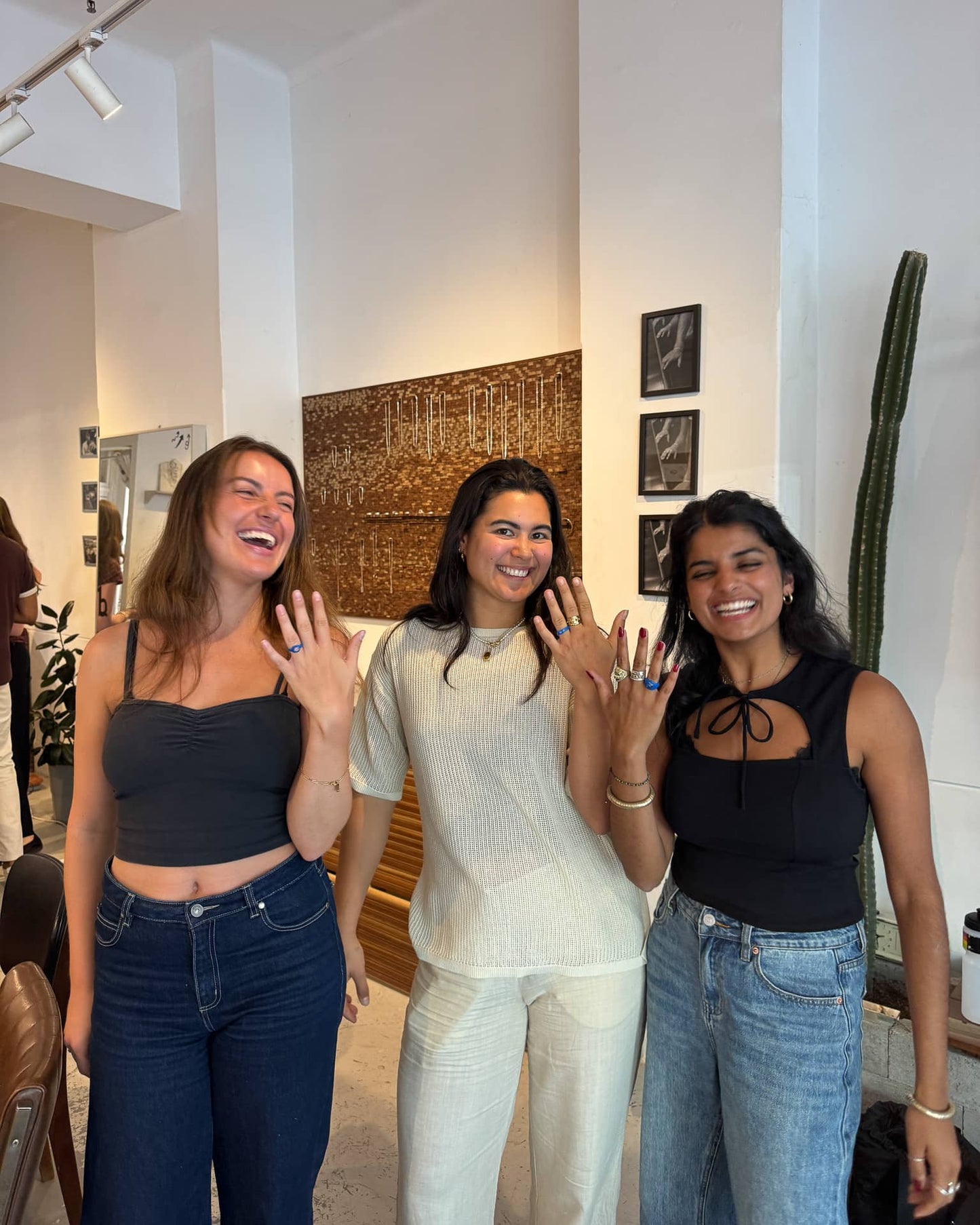 canberra organic ring making class with gemstones (lost wax)