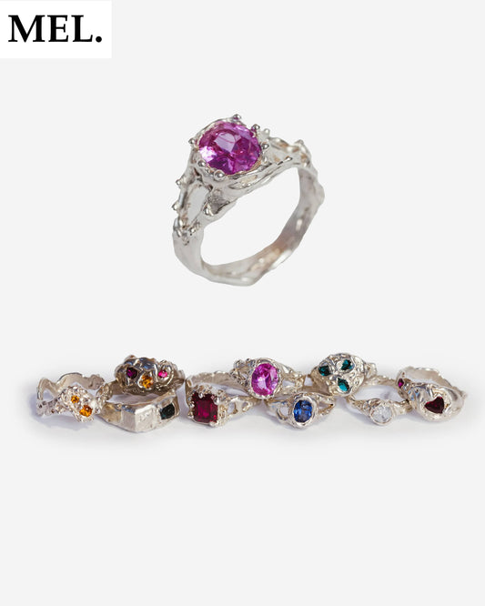 melbourne organic ring making class with gemstones (lost wax)