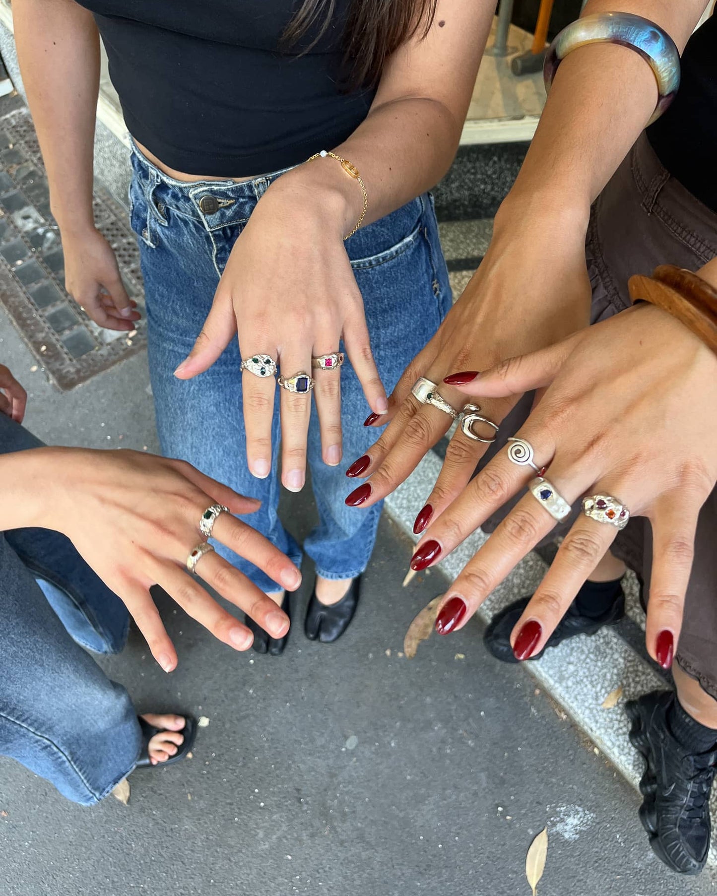 canberra organic ring making class with gemstones (lost wax)