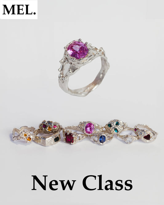 melbourne organic ring making class with gemstones (lost wax)