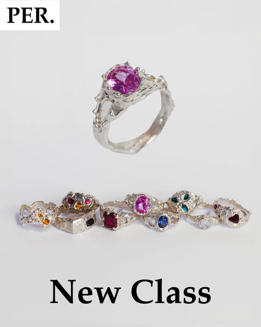 perth organic ring making class with gemstones (lost wax)