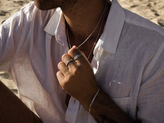 minimal sterling silver neck chains.