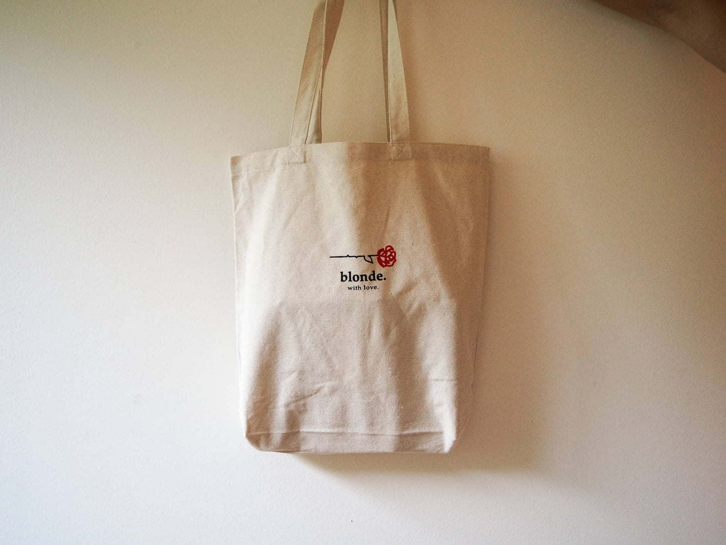 blonde. with love tote.