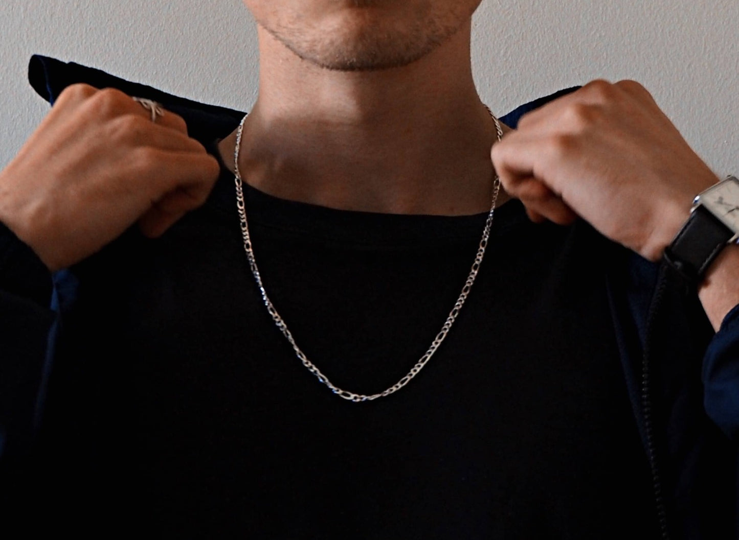 sterling silver neck chains.